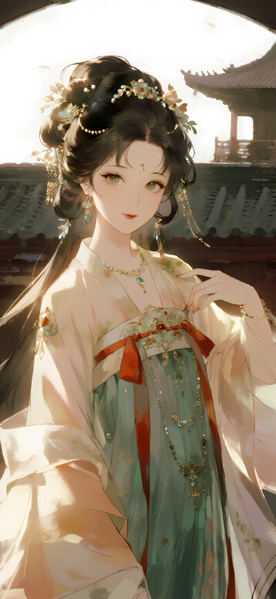 古风美人 古风少女插画-self