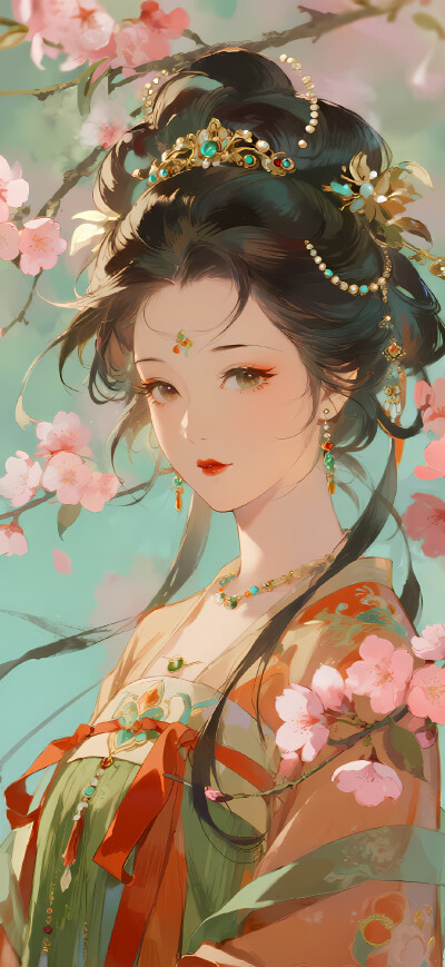 古风美人 古风少女插画-self