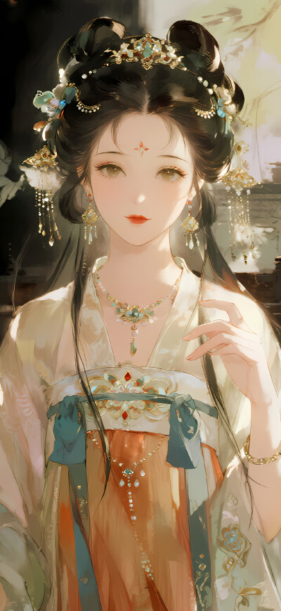 古风美人 古风少女插画-self