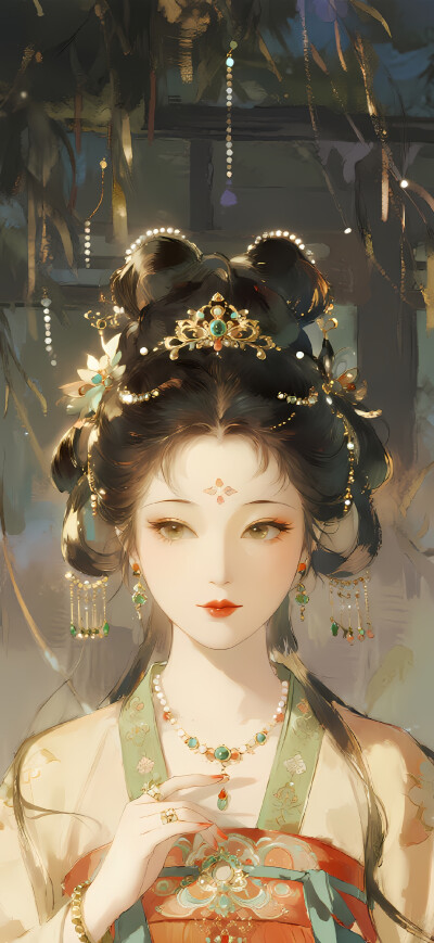 古风美人 古风少女插画-self