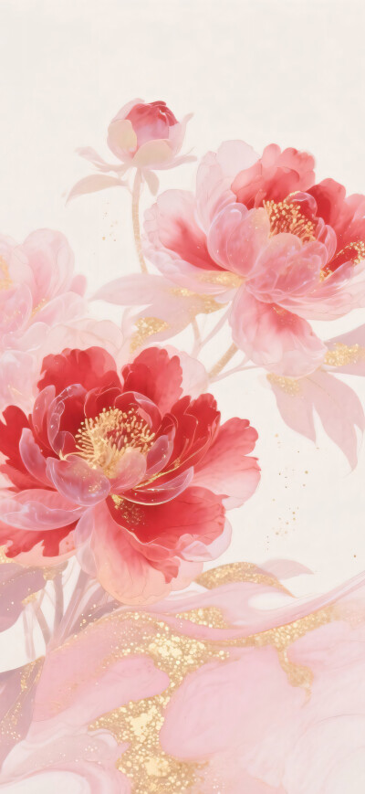 一簇牡丹花 粉色系雍容华贵国色牡丹-self