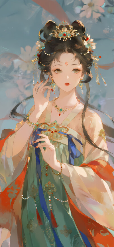 古风美人 古风少女插画-self