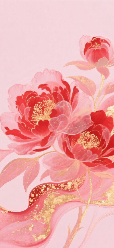 一簇牡丹花 粉色系雍容华贵国色牡丹-self