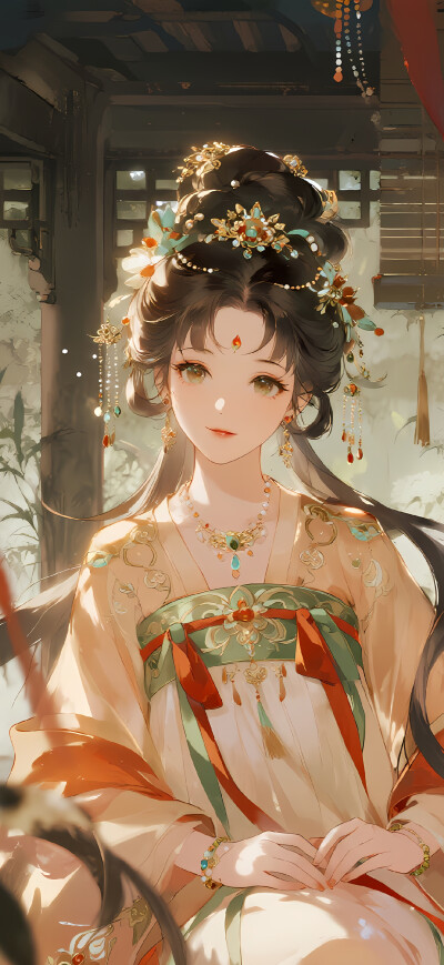 古风美人 古风少女插画-self