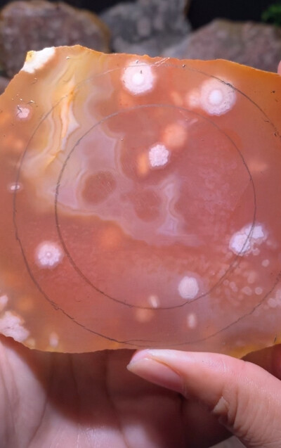 美丽的樱花玛瑙