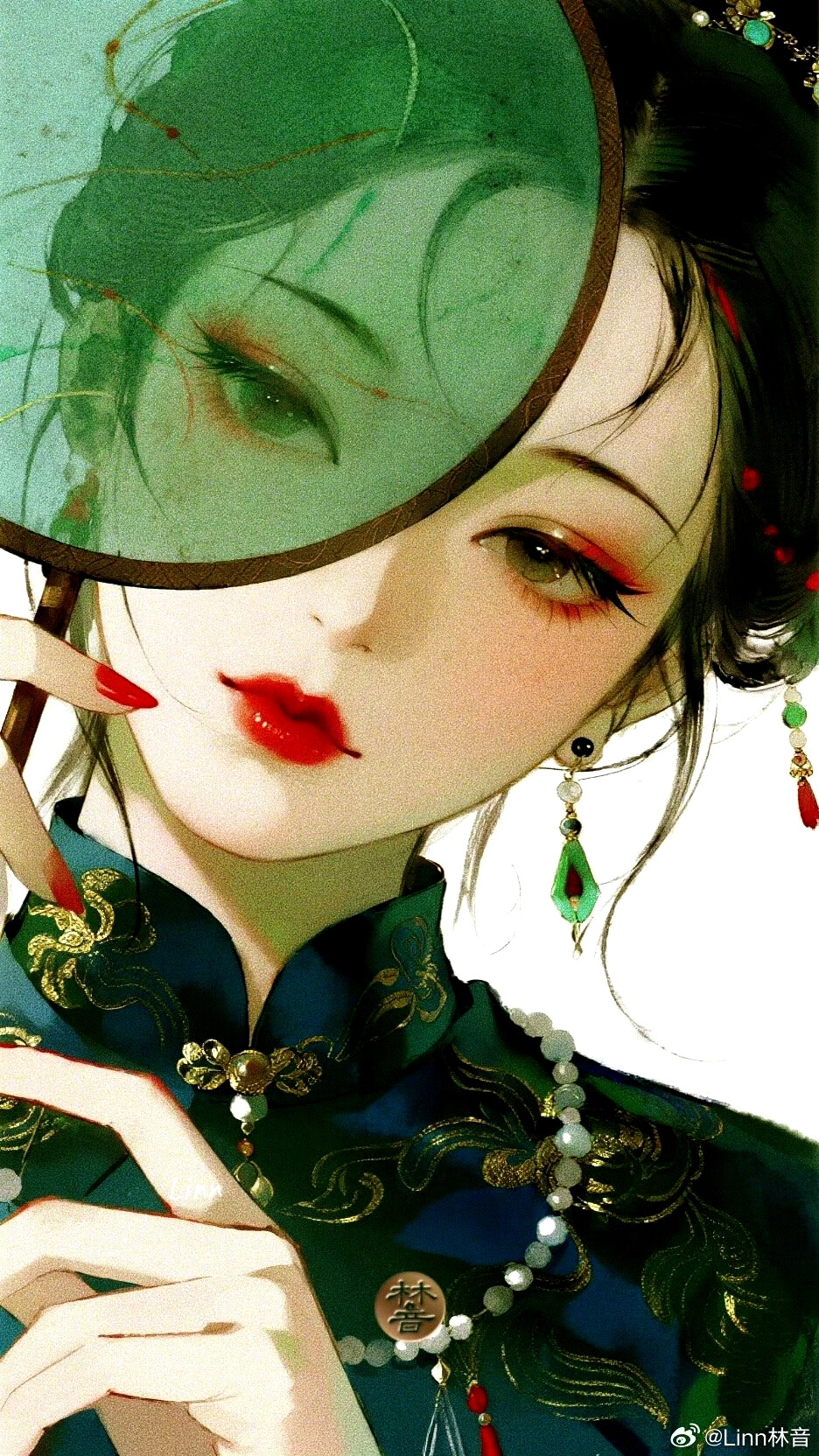 手绘女