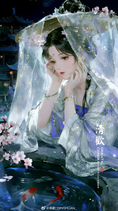 手绘女