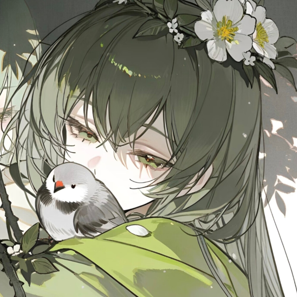 动漫女头 绿色图源小红书@折折木耳之