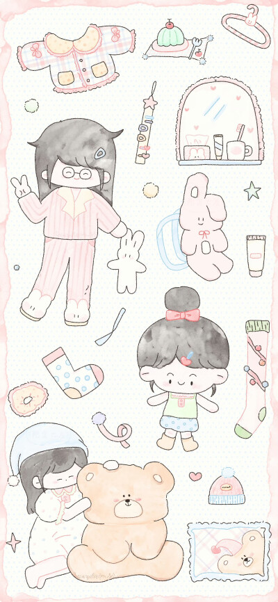可爱女孩壁纸套图