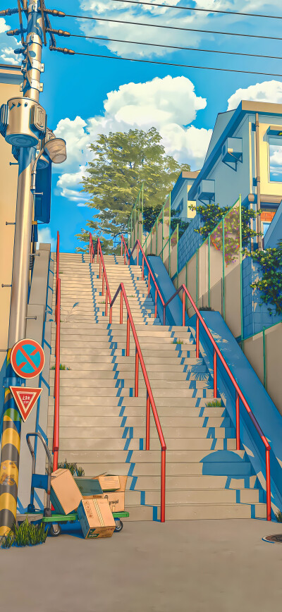 二次元动漫场景 插画师：Omorphia Visual