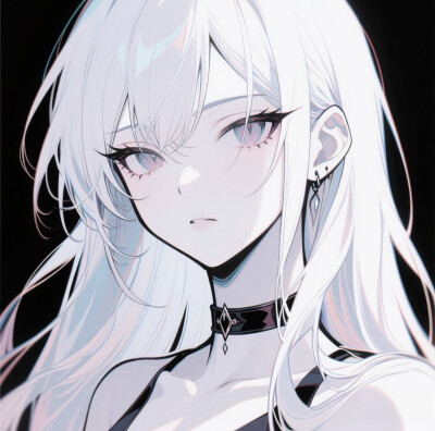 黑色系卡通女头