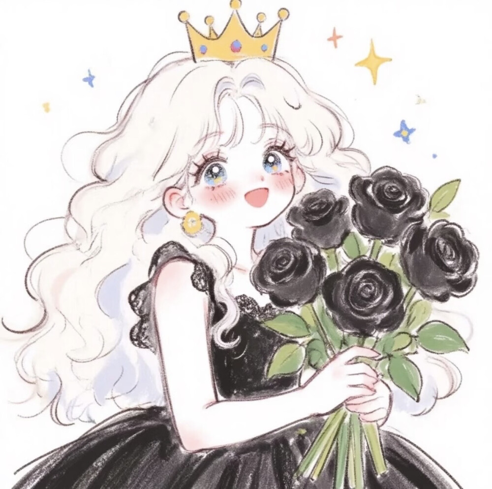 花花少女卡通头像
