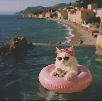 复古猫咪头像