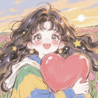 花花少女卡通头像