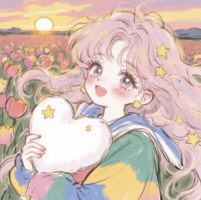 花花少女卡通头像