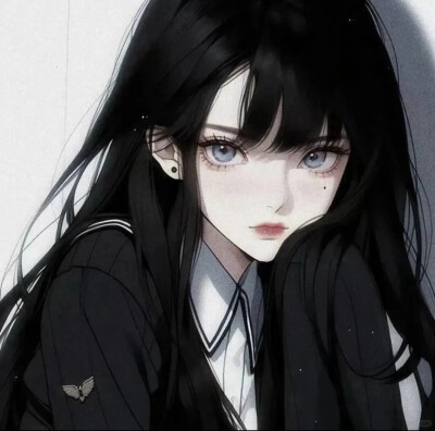 黑色系卡通女头