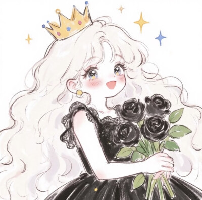 花花少女卡通头像