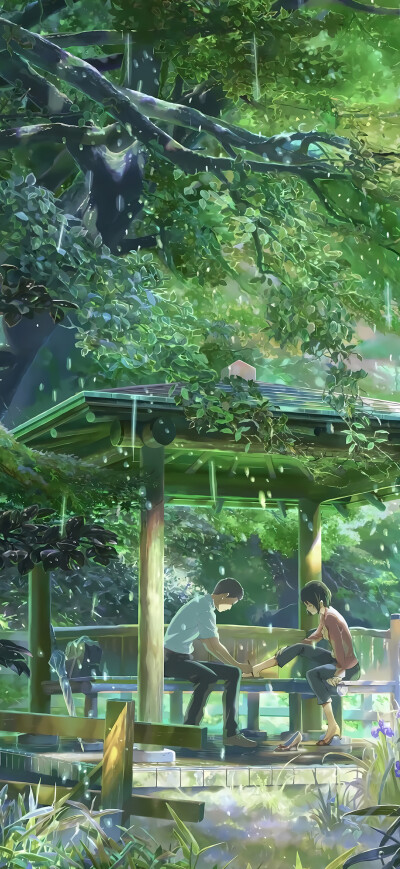 动漫场景壁纸，插画壁纸