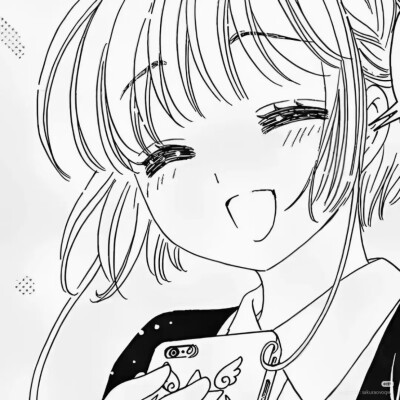 黑白漫画/女生头像