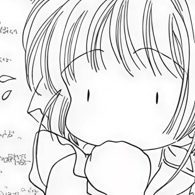 黑白漫画/女生头像