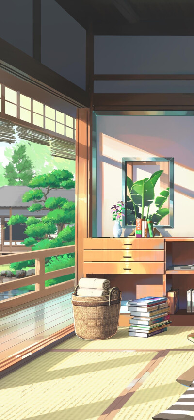 动漫场景壁纸，插画壁纸