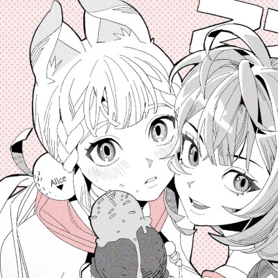 黑白漫画/女生头像