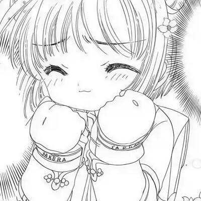 黑白漫画/女生头像