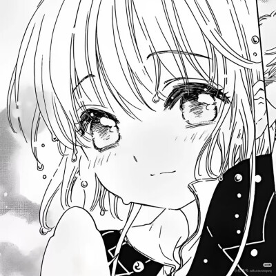黑白漫画/女生头像