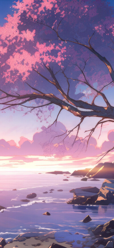 动漫场景壁纸，插画壁纸