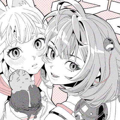 黑白漫画/女生头像