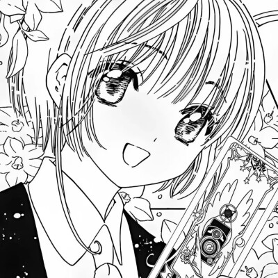 黑白漫画/女生头像