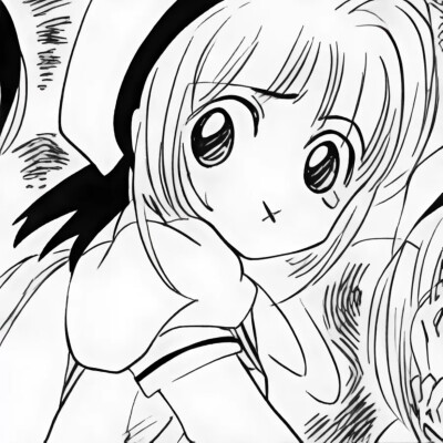 黑白漫画/女生头像