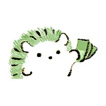 草坪小刺猬表情包