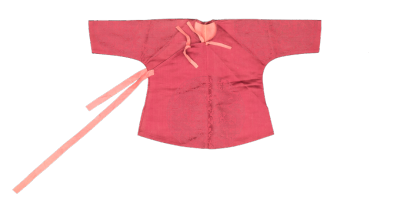  清乾隆  枣红色团龙纹暗花缎小夹袄
