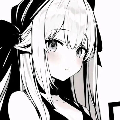 黑白动漫女头