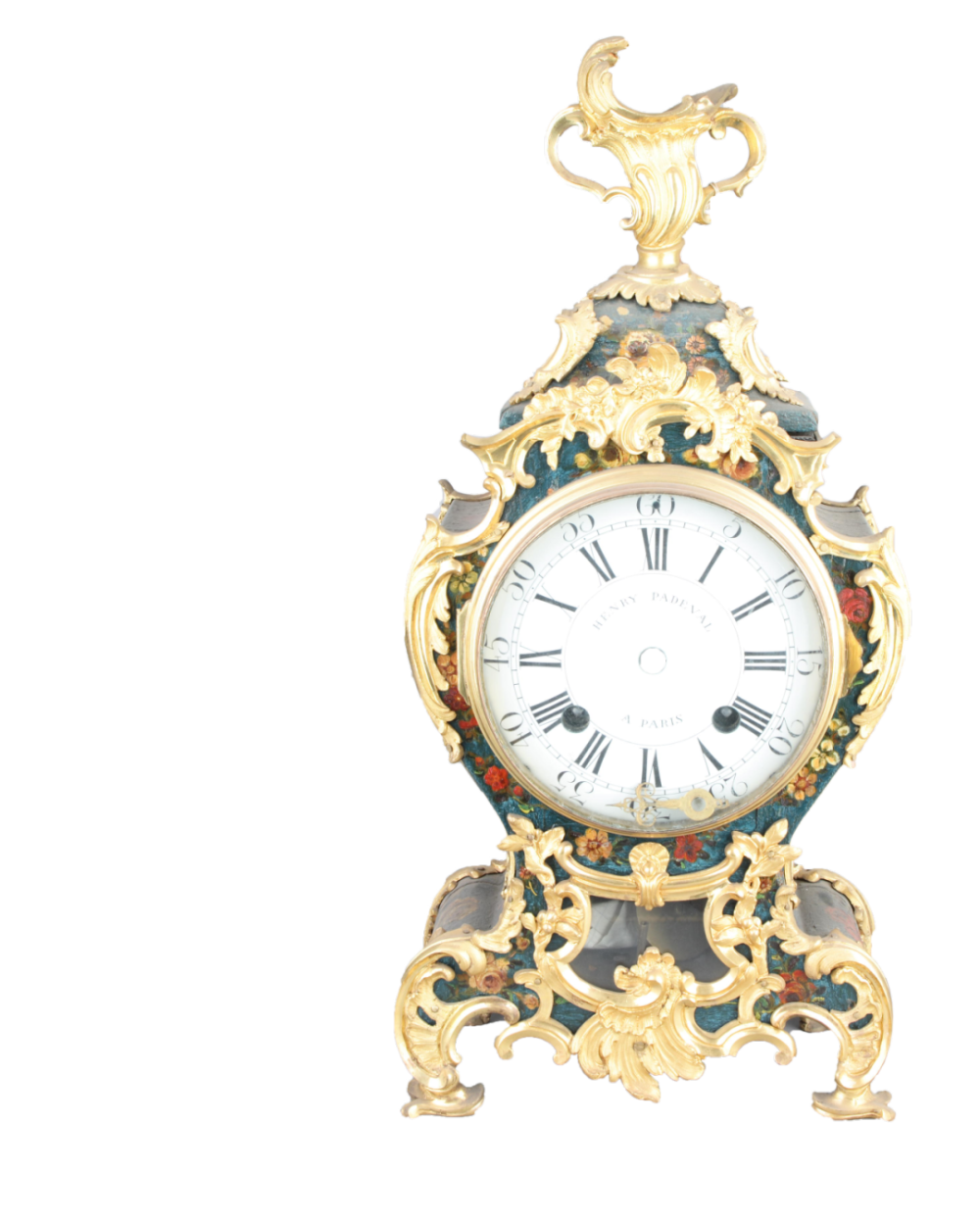 铜镀金漆地自鸣钟
18世纪 法国
承德避暑山庄博物院藏
