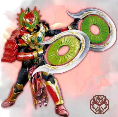 假面骑士龙玄，黄泉铠甲。奇异果击轮。《假面骑士铠武》系列。(侵权删)