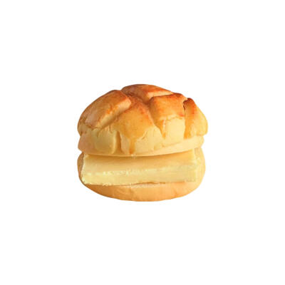 黄油菠萝包白底头像