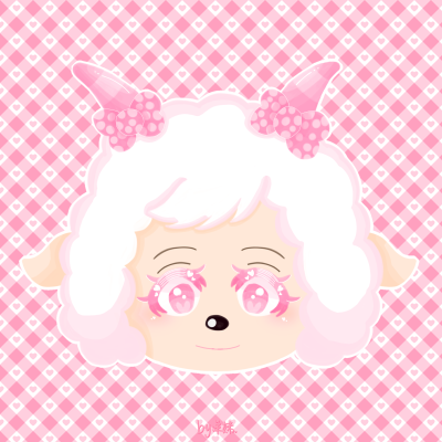 美羊羊摸鱼头像，是自己画的哈