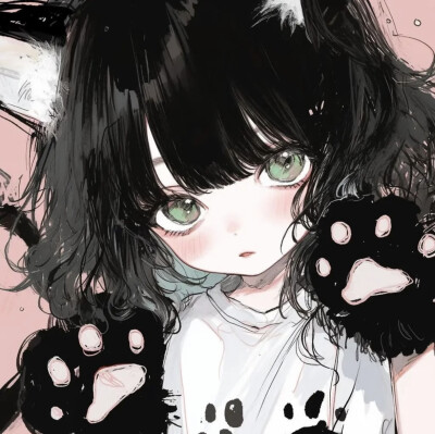 可爱猫咪少女头