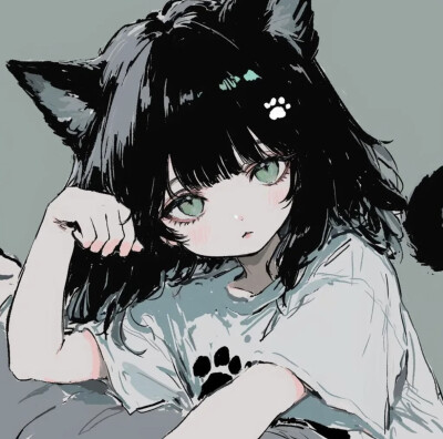 可爱猫咪少女头