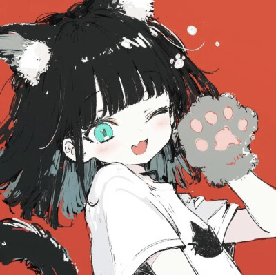可爱猫咪少女头