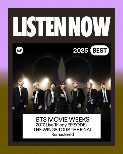 250908
Spotify Korea账号更新防弹相关