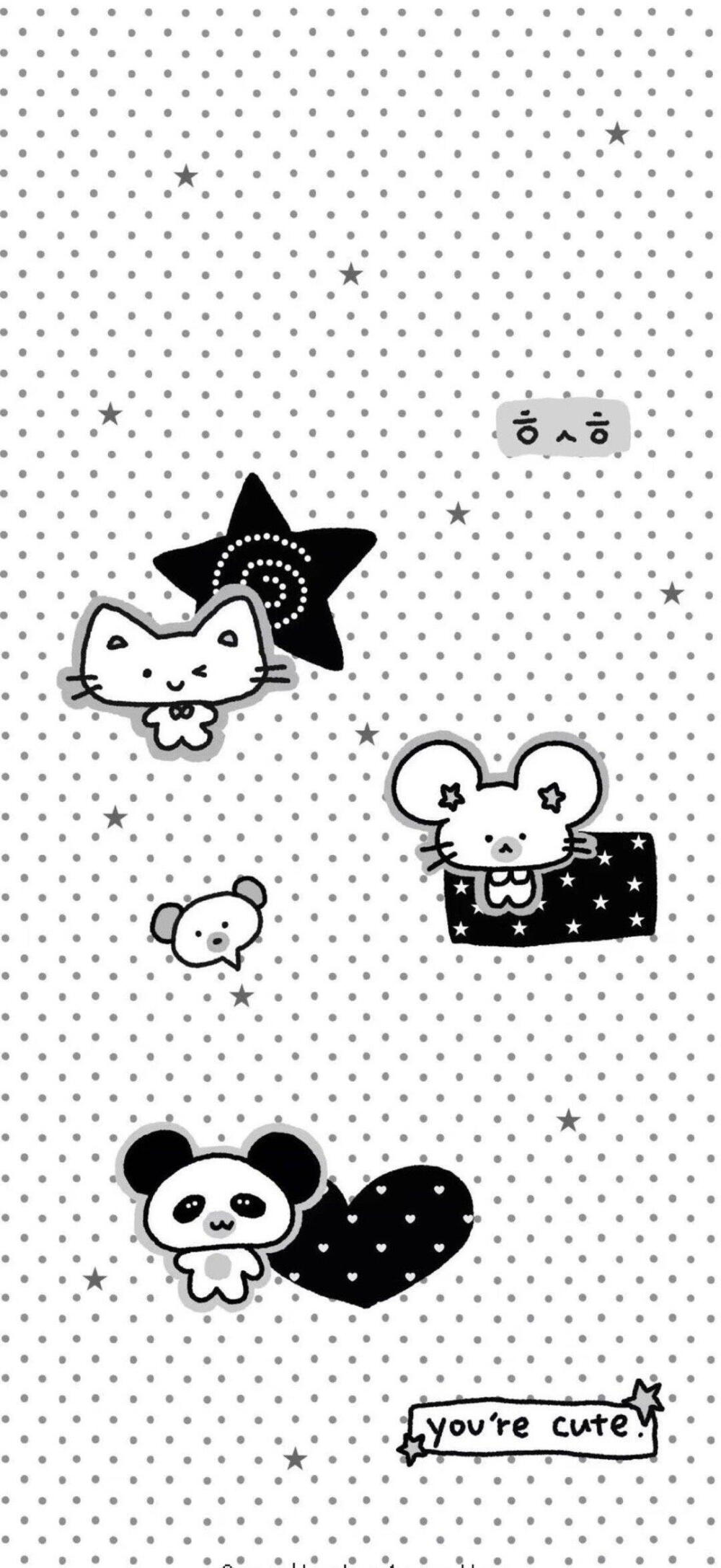 黑白壁纸 聊天背景