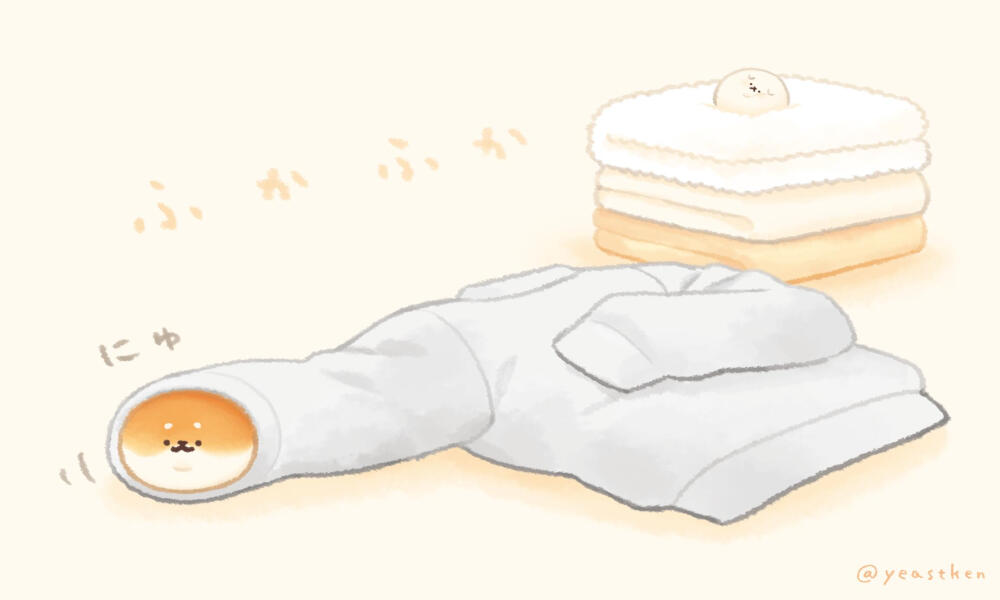 面包小狗插画
外网原画师（X）yeastken