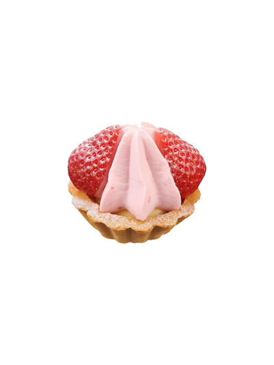 草莓甜品白底头像