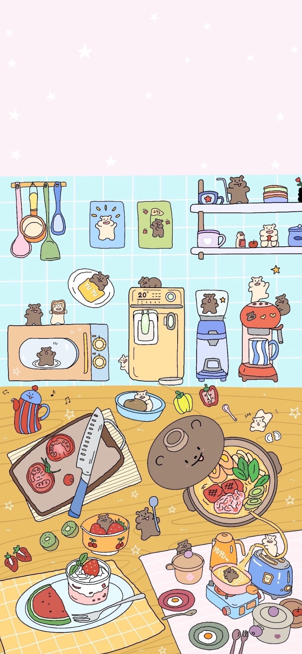 动漫场景壁纸，插画壁纸