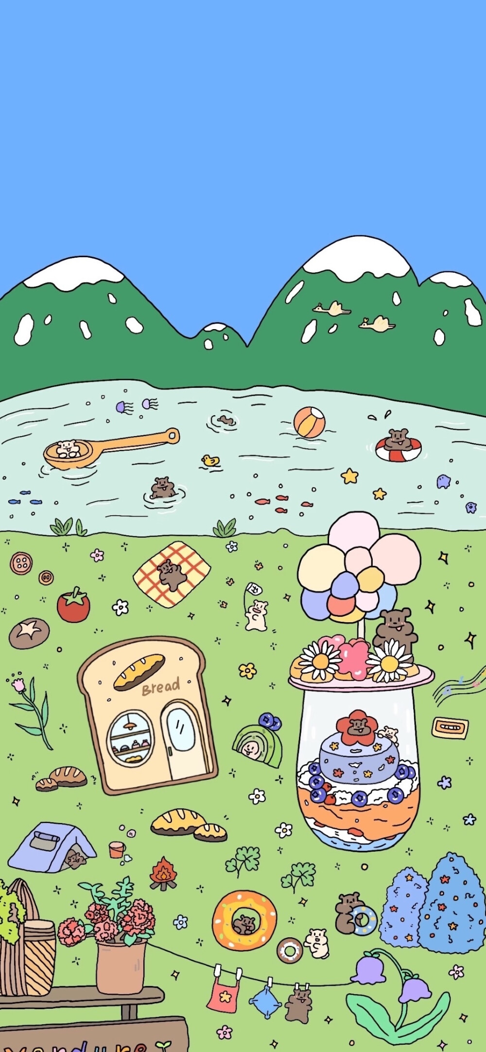 动漫场景壁纸，插画壁纸