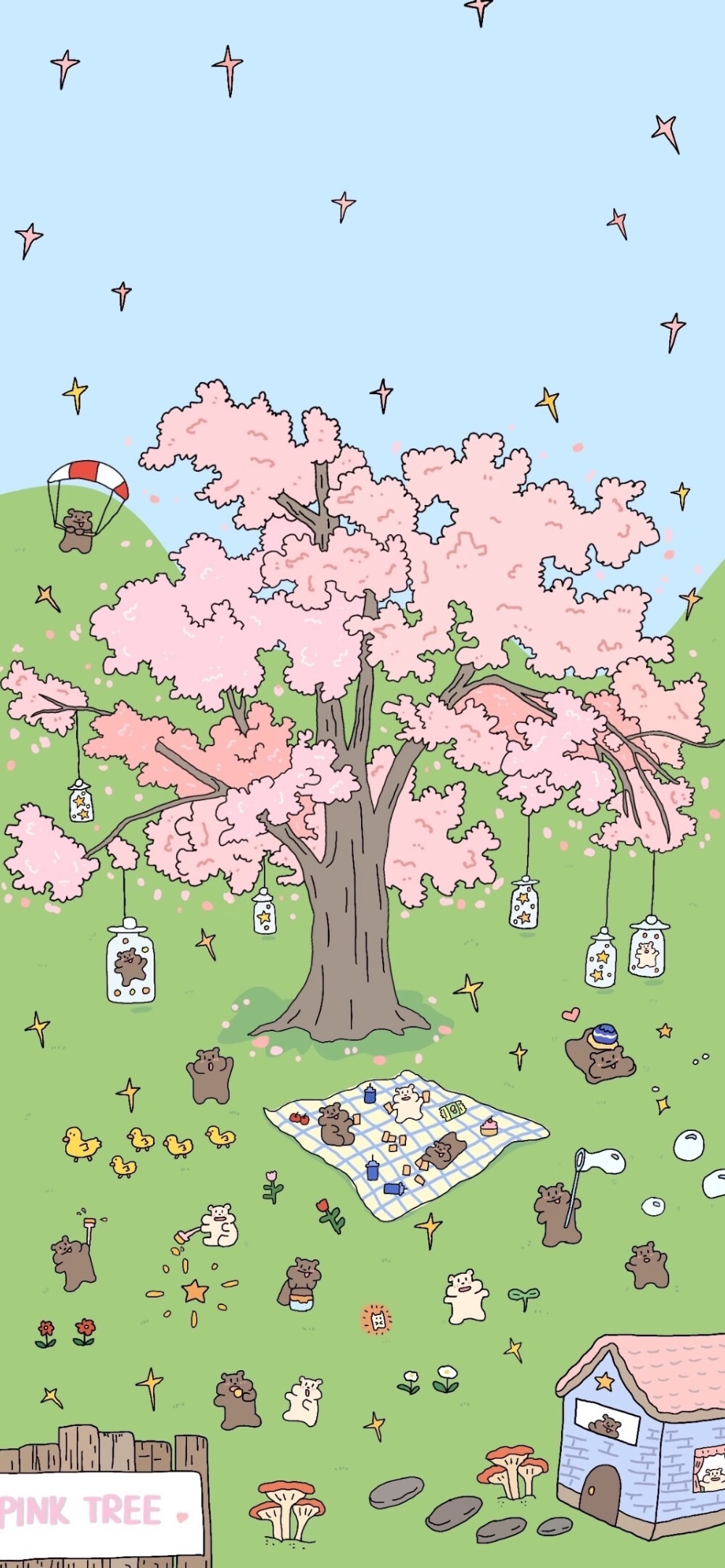 动漫场景壁纸，插画壁纸