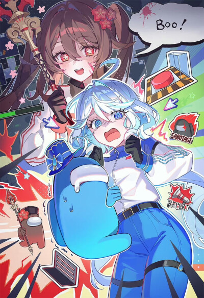 【胡桃&芙宁娜】
twi@among us
